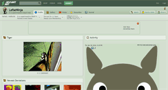 Desktop Screenshot of lefseninja.deviantart.com