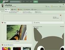 Tablet Screenshot of lefseninja.deviantart.com