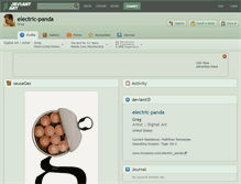 Tablet Screenshot of electric-panda.deviantart.com