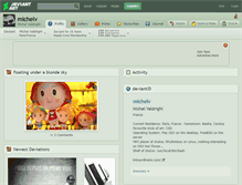 Tablet Screenshot of michelv.deviantart.com