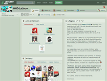 Tablet Screenshot of mmd-latino.deviantart.com