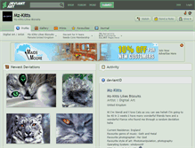 Tablet Screenshot of mz-kitts.deviantart.com