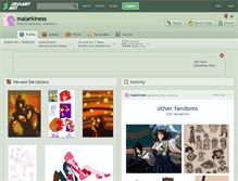 Tablet Screenshot of malarkiness.deviantart.com