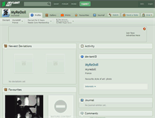 Tablet Screenshot of myredoll.deviantart.com