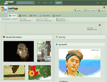 Tablet Screenshot of joshpage.deviantart.com