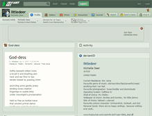 Tablet Screenshot of littledeer.deviantart.com