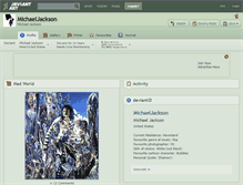 Tablet Screenshot of michaeljackson.deviantart.com