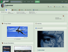 Tablet Screenshot of coderocker.deviantart.com