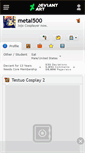 Mobile Screenshot of metal500.deviantart.com