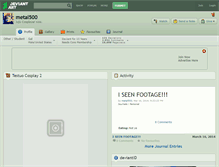 Tablet Screenshot of metal500.deviantart.com