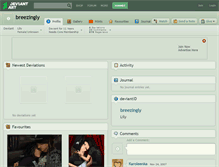 Tablet Screenshot of breezingly.deviantart.com