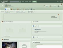 Tablet Screenshot of padermen.deviantart.com
