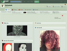 Tablet Screenshot of icemyeyes.deviantart.com