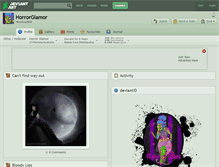 Tablet Screenshot of horrorglamor.deviantart.com