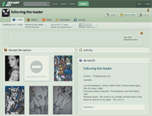 Tablet Screenshot of following-the-leader.deviantart.com