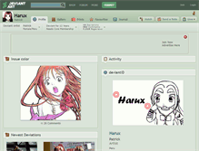 Tablet Screenshot of harux.deviantart.com