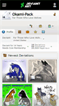 Mobile Screenshot of okami-pack.deviantart.com