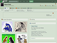 Tablet Screenshot of okami-pack.deviantart.com