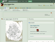 Tablet Screenshot of goku-vegeta-fans.deviantart.com