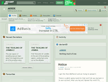 Tablet Screenshot of akkkk.deviantart.com