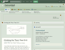 Tablet Screenshot of clockworkquill.deviantart.com