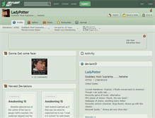 Tablet Screenshot of ladypotter.deviantart.com