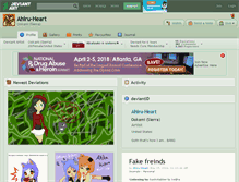 Tablet Screenshot of ahiru-heart.deviantart.com