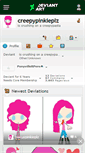 Mobile Screenshot of creepypinkieplz.deviantart.com