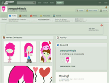 Tablet Screenshot of creepypinkieplz.deviantart.com