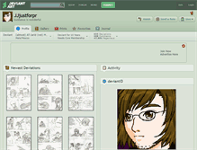 Tablet Screenshot of jjjustforpr.deviantart.com