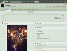 Tablet Screenshot of inflexus.deviantart.com