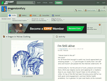 Tablet Screenshot of dragonslorefury.deviantart.com