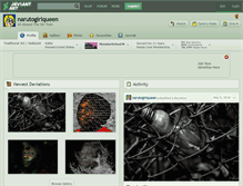 Tablet Screenshot of narutogirlqueen.deviantart.com