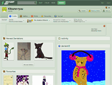 Tablet Screenshot of kitsune-ryuu.deviantart.com