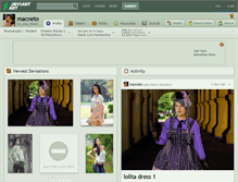 Tablet Screenshot of macneto.deviantart.com