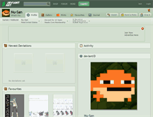 Tablet Screenshot of nu-san.deviantart.com
