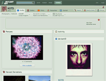 Tablet Screenshot of kotd.deviantart.com