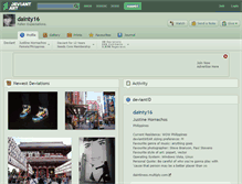 Tablet Screenshot of dainty16.deviantart.com