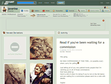 Tablet Screenshot of joverine.deviantart.com