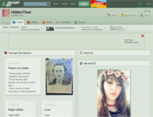 Tablet Screenshot of hidden7soul.deviantart.com