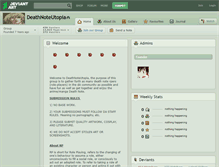 Tablet Screenshot of deathnoteutopia.deviantart.com