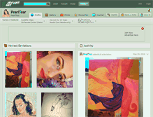 Tablet Screenshot of pearltear.deviantart.com