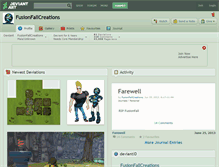 Tablet Screenshot of fusionfallcreations.deviantart.com