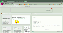 Desktop Screenshot of flutterdashlove123.deviantart.com