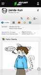 Mobile Screenshot of panda--kun.deviantart.com