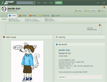 Tablet Screenshot of panda--kun.deviantart.com