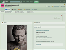 Tablet Screenshot of paintapictureonawall.deviantart.com
