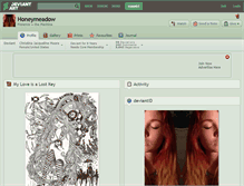 Tablet Screenshot of honeymeadow.deviantart.com