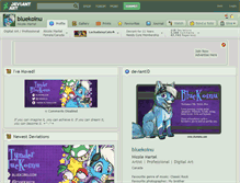 Tablet Screenshot of bluekoinu.deviantart.com