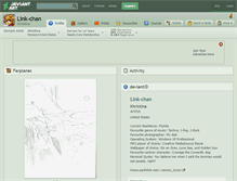 Tablet Screenshot of link-chan.deviantart.com